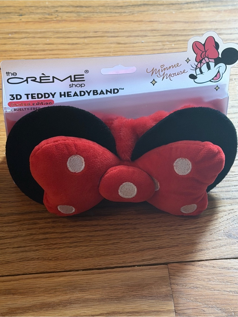 Disney Minnie Mouse 3D Teddy Headband - Red & Black